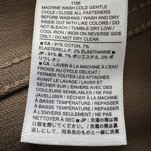 Banana Republic Pants Women 29 8 Petite Gold High Rise Straight Metallic Shimmer - Picture 13 of 15